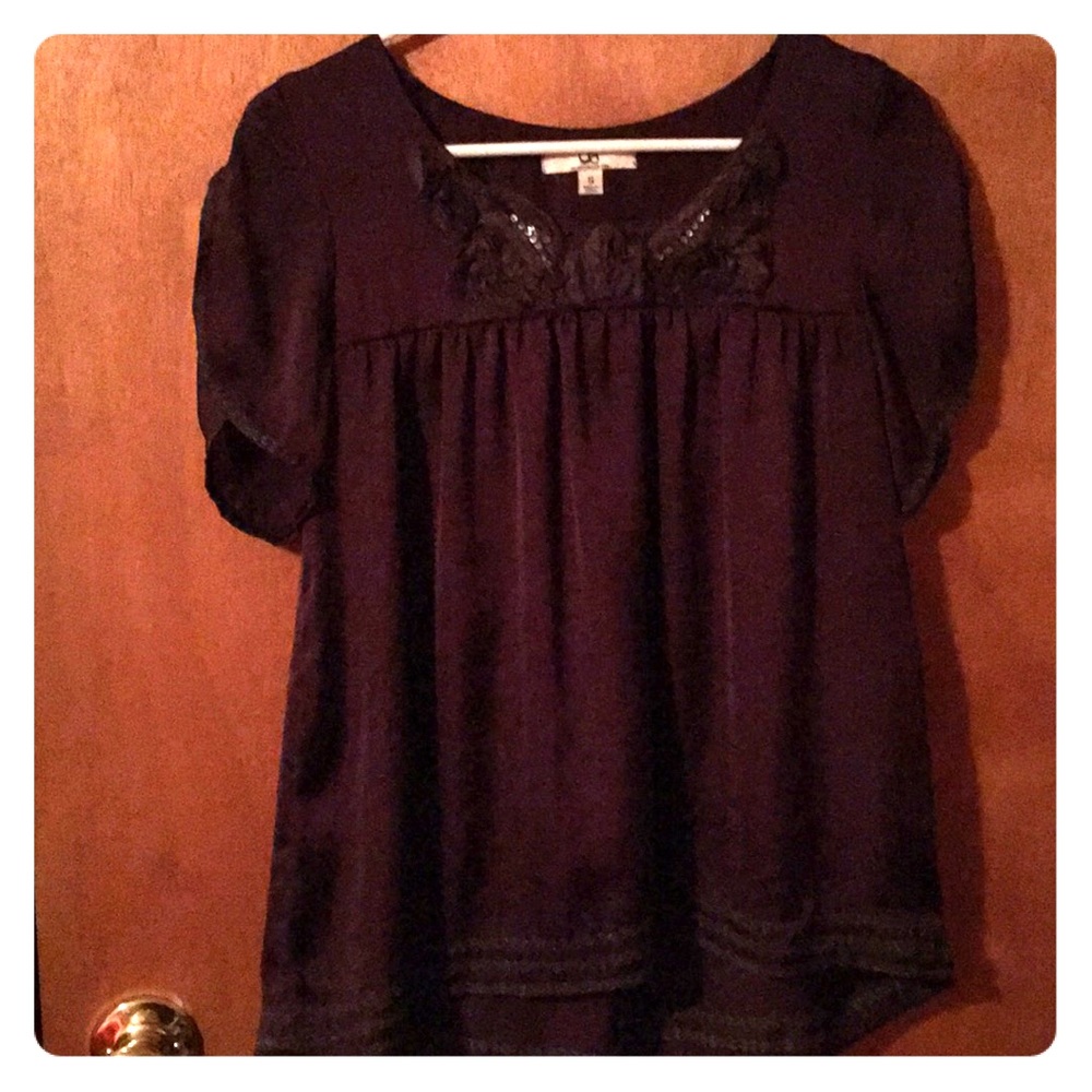 Ya silky blouse with sequins detail trim